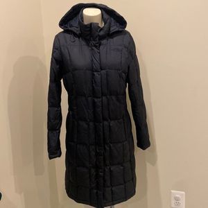 The North Face 550 Blue Puffer Down Coat with Hood sz M